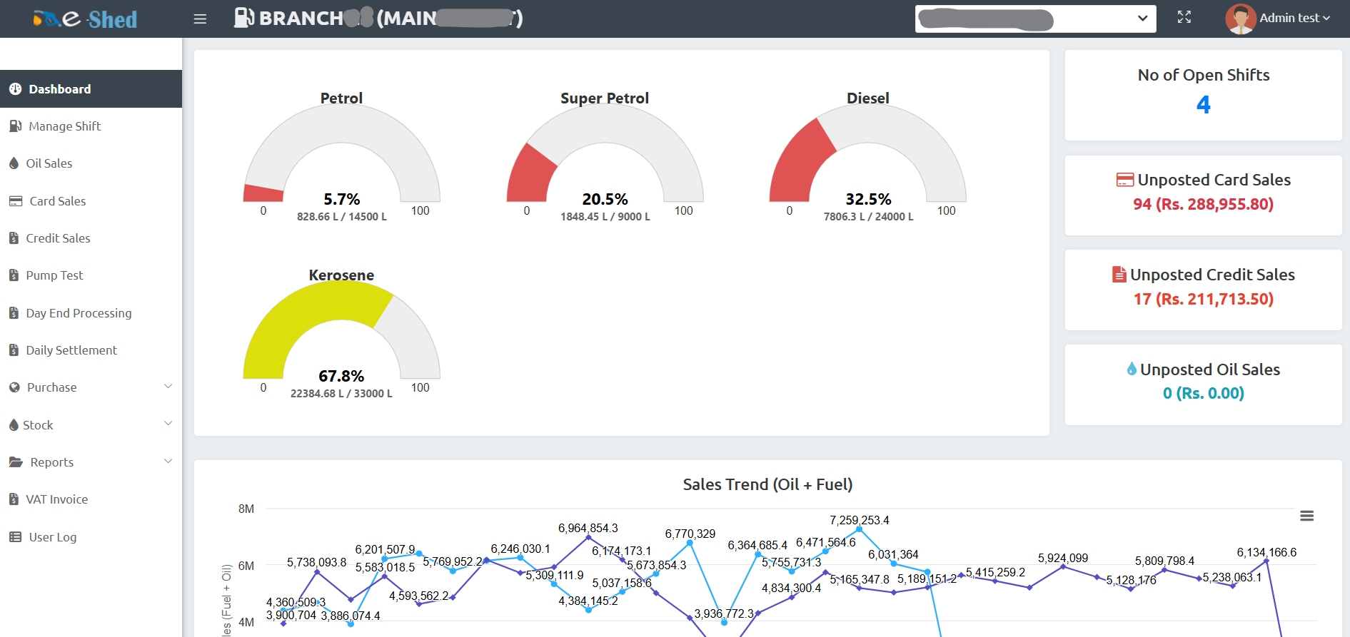 eShed Fuel Station Management System